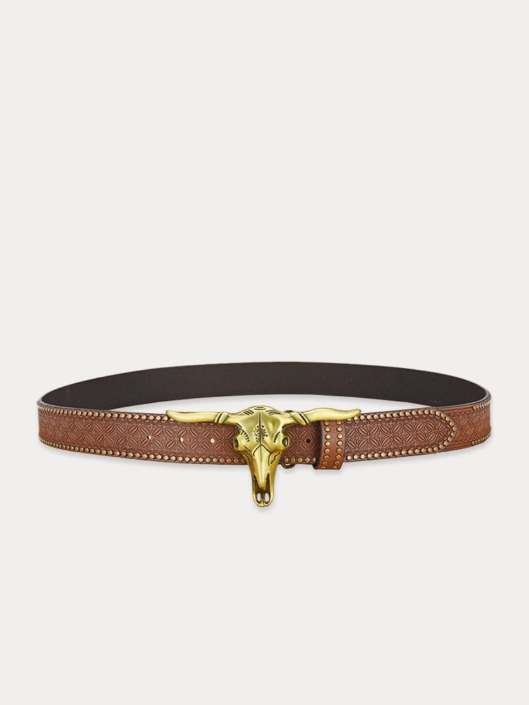 Men's Vintage Western Cowboy PU Belt – view 4