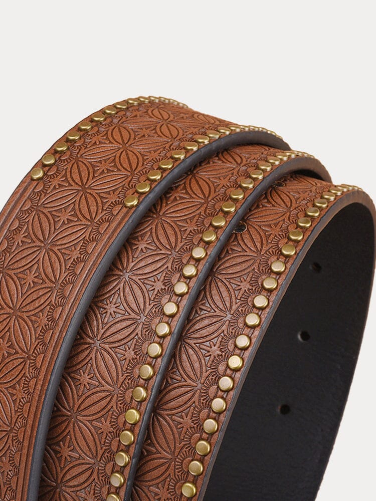 Men's Vintage Western Cowboy PU Belt – view 6