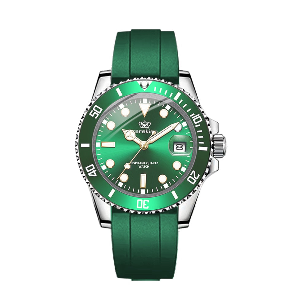 Men's Subdate Sport Leather Strap Watch – view 3