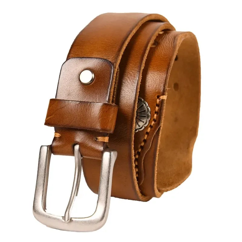 Men's Handcrafted Leather Western Belt – view 8