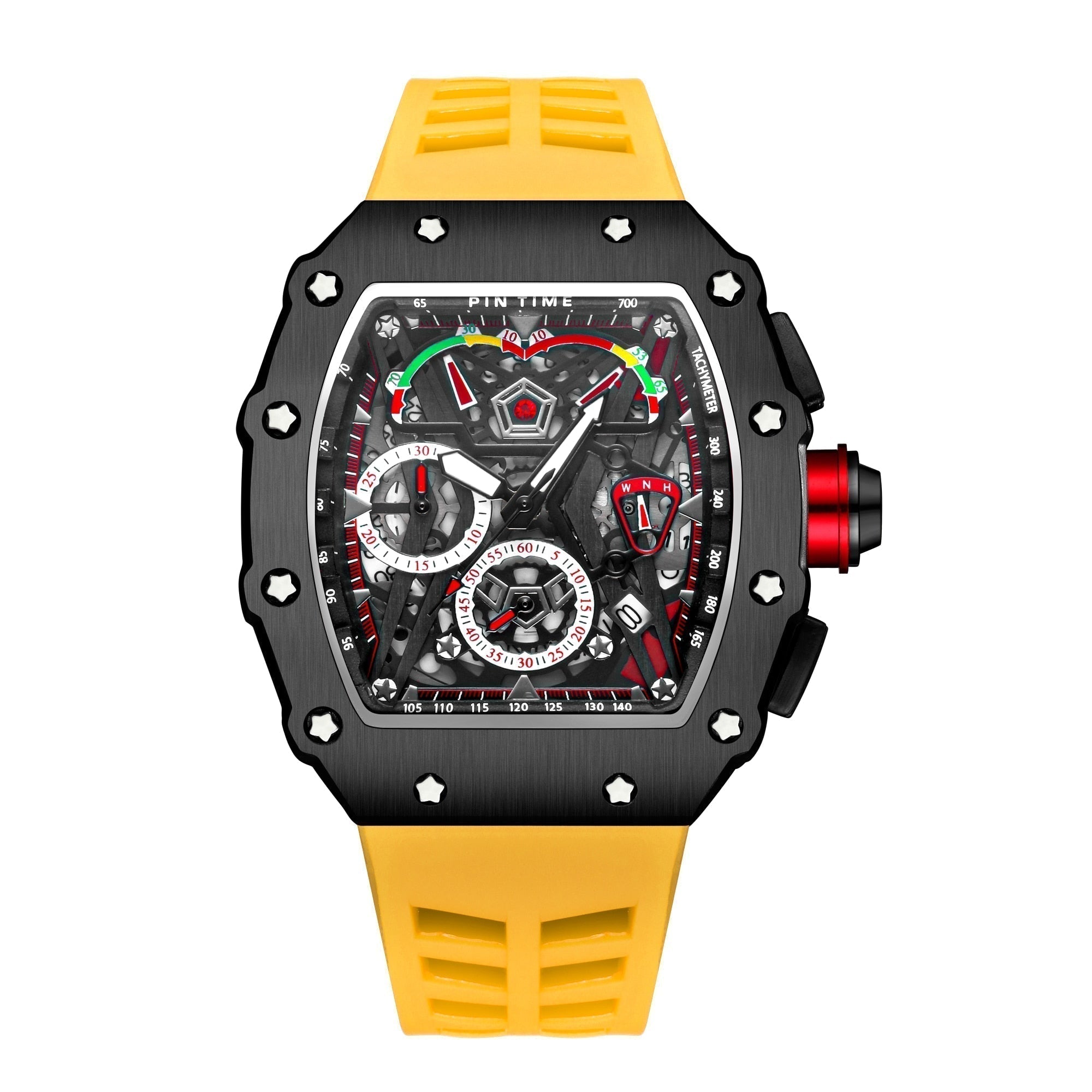 Men's 42mm Silicone Strap Sports Watch – view 3