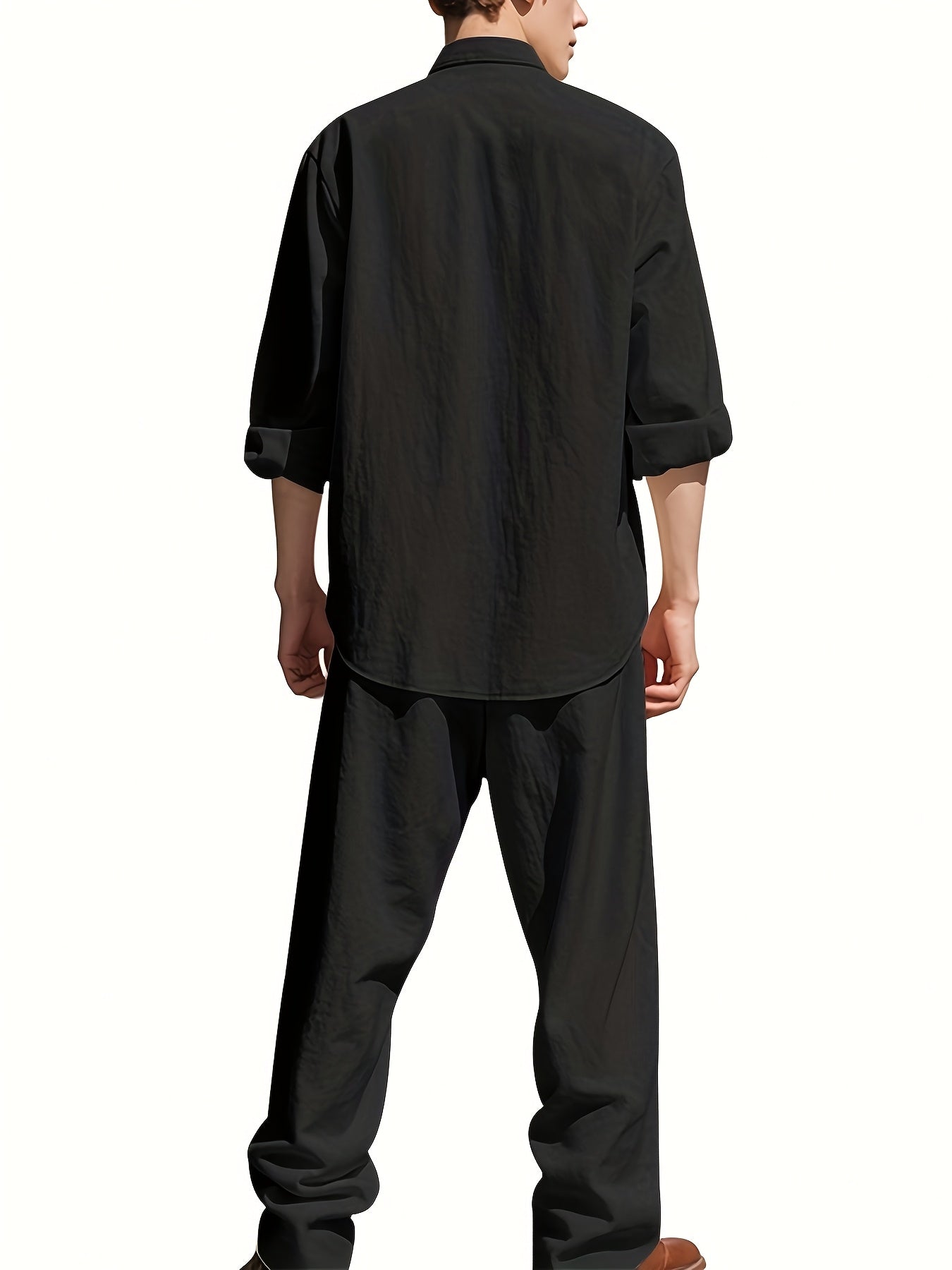 Owen Men's Casual Linen Set – view 6