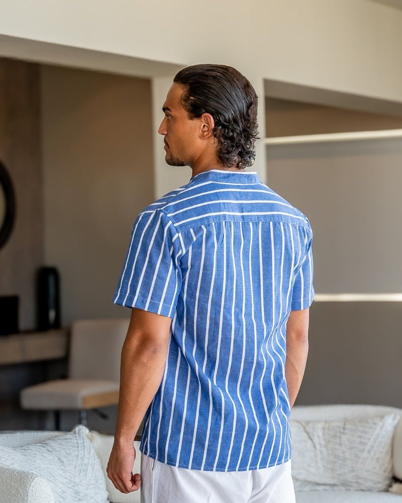 Bari Men's Organic Cotton Sailor Polo Shirt – view 2
