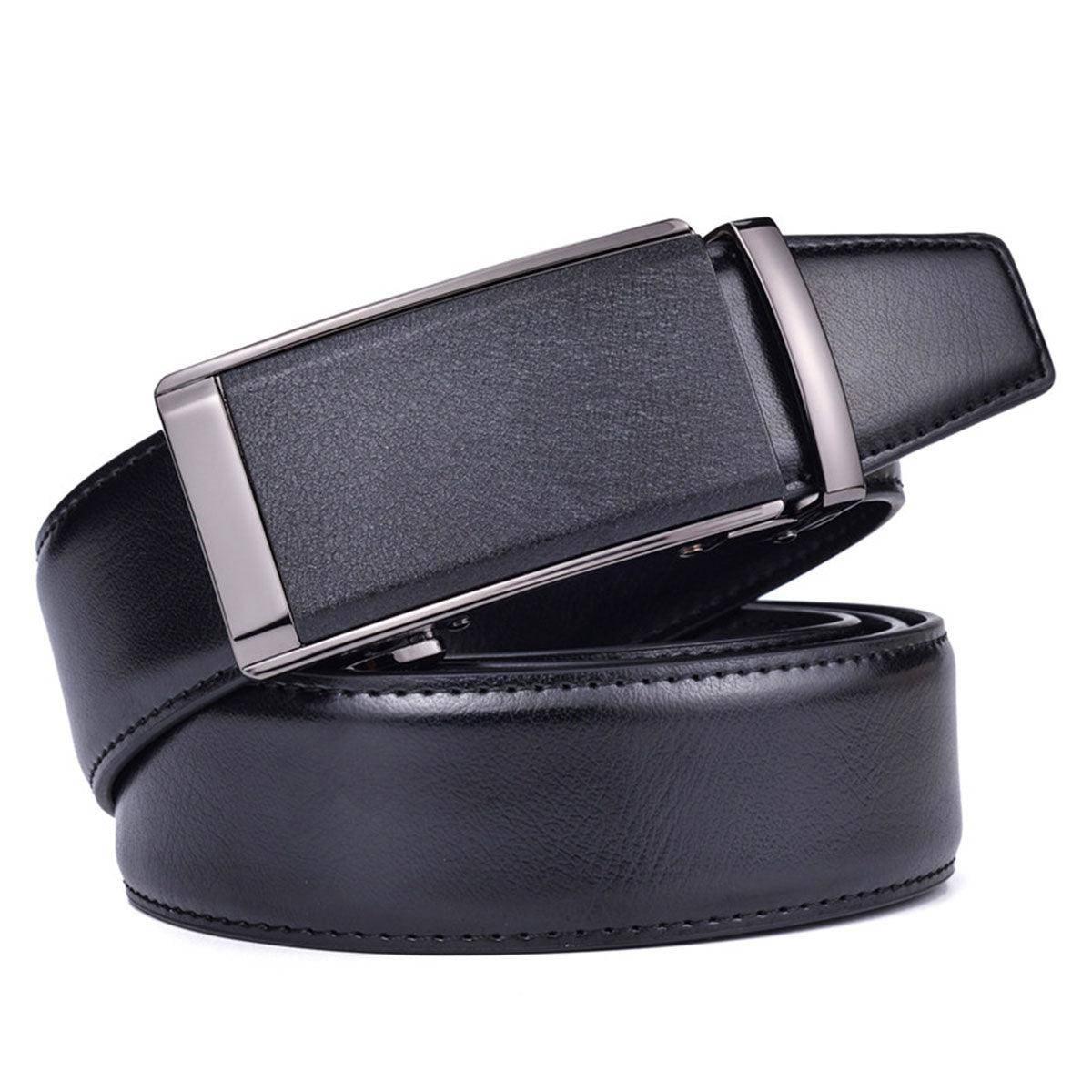 Camaro Men's Black Leather Suit Belt – view 4