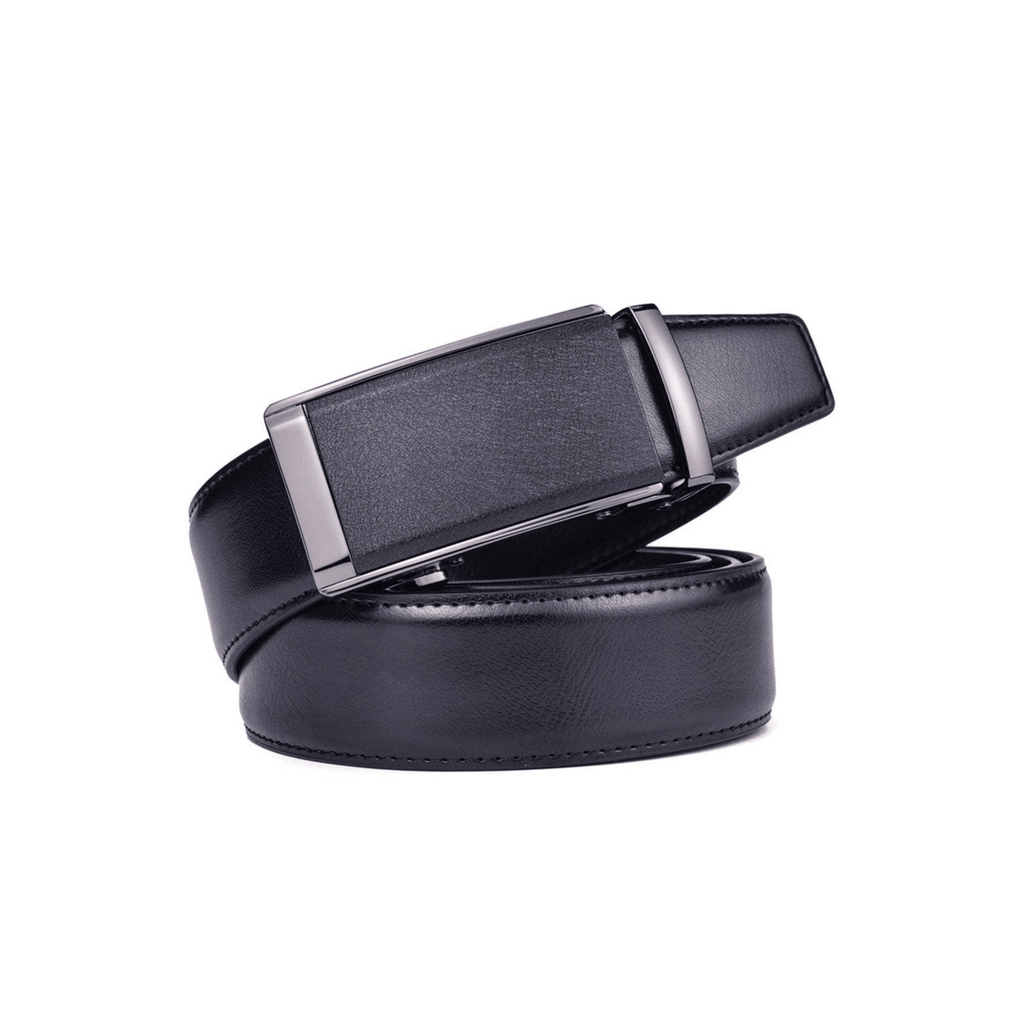 Camaro Men's Black Leather Suit Belt – view 2