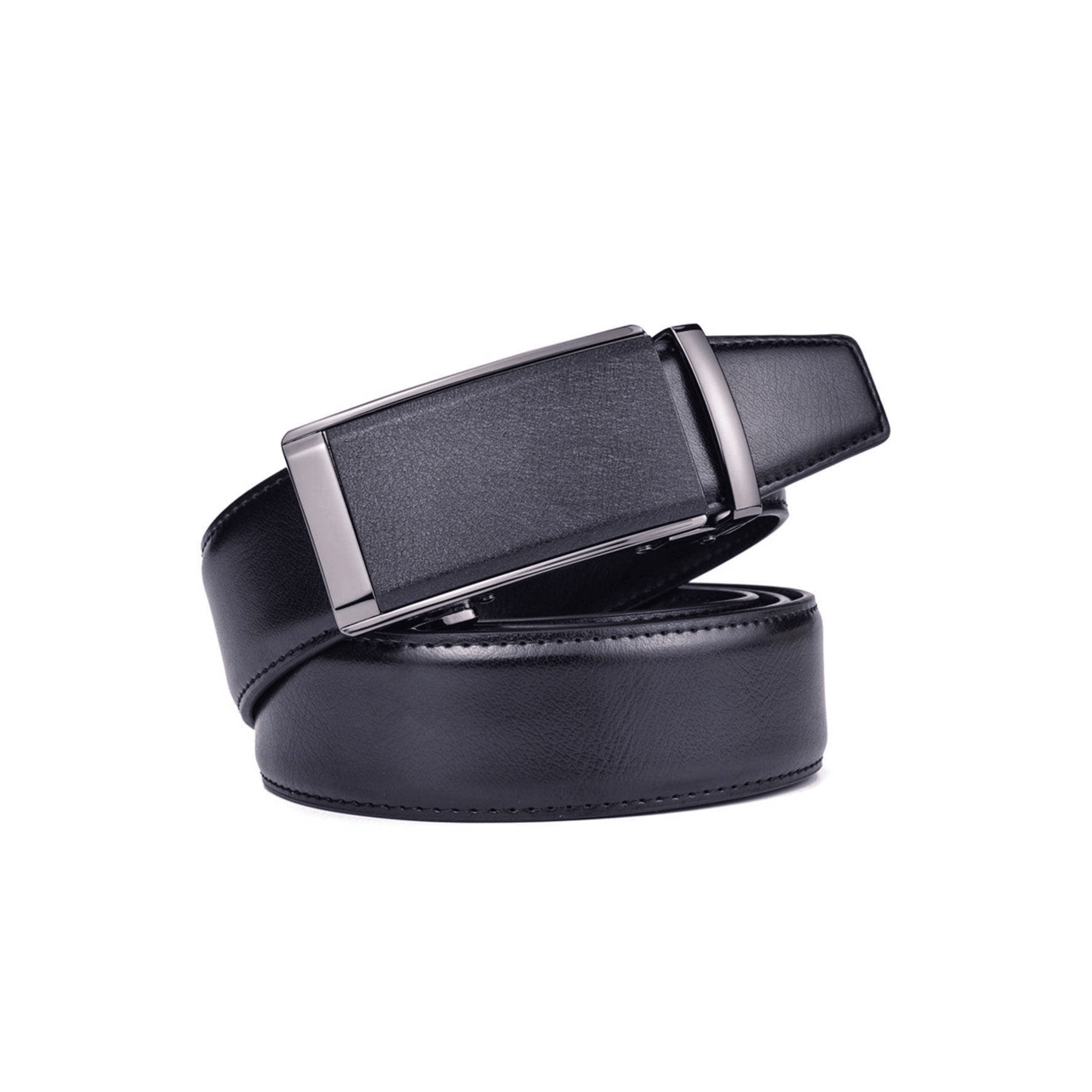 Camaro Men's Black Leather Suit Belt – view 2