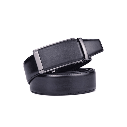 Camaro Men's Black Leather Suit Belt – view 2