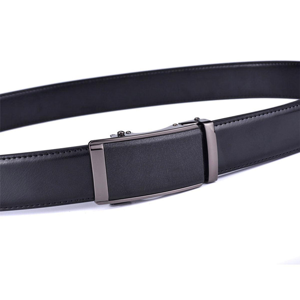 Camaro Men's Black Leather Suit Belt – view 5