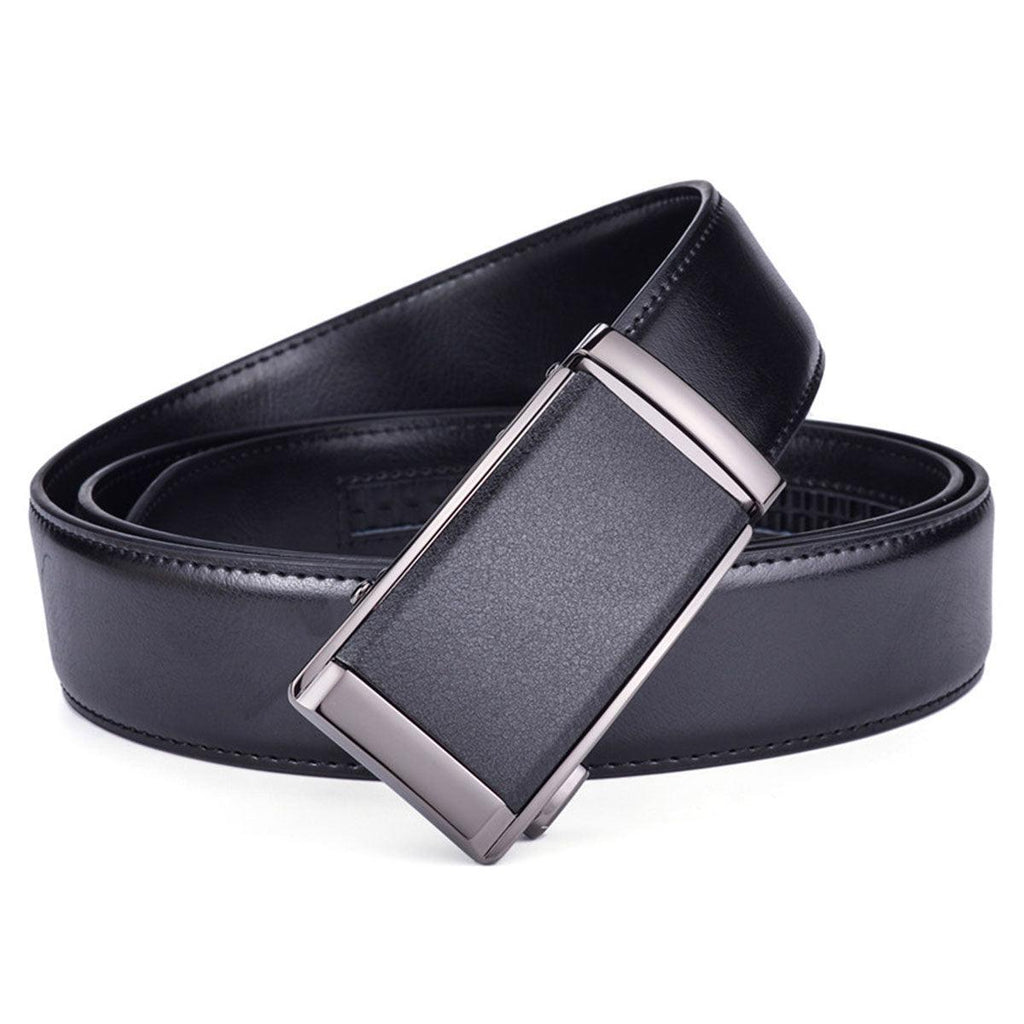 Camaro Men's Black Leather Suit Belt – view 3