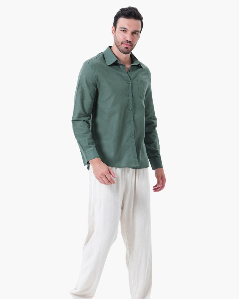 Cape Town Men's 100% Linen Shirt – view 10