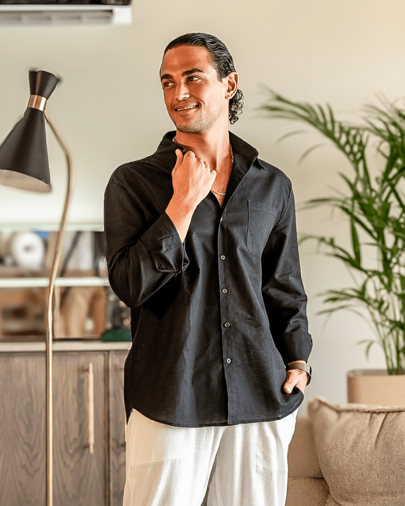Cape Town Men's 100% Linen Shirt – view 20