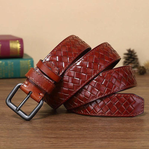 Anatol Men's Braided Leather Belt – view 2