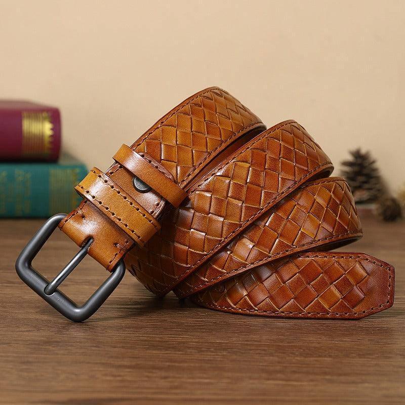 Anatol Men's Braided Leather Belt – view 3