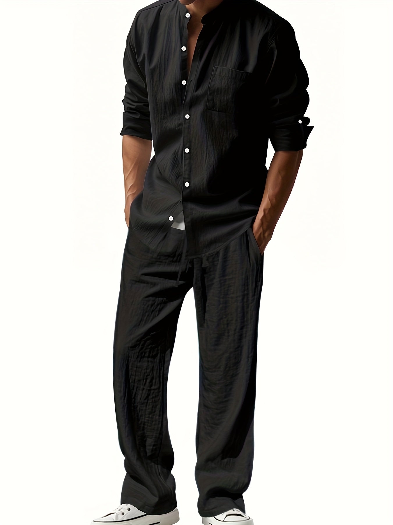 Owen Men's Casual Linen Set – view 5