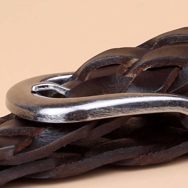 Masui Men's Braided Leather Belt – view 10