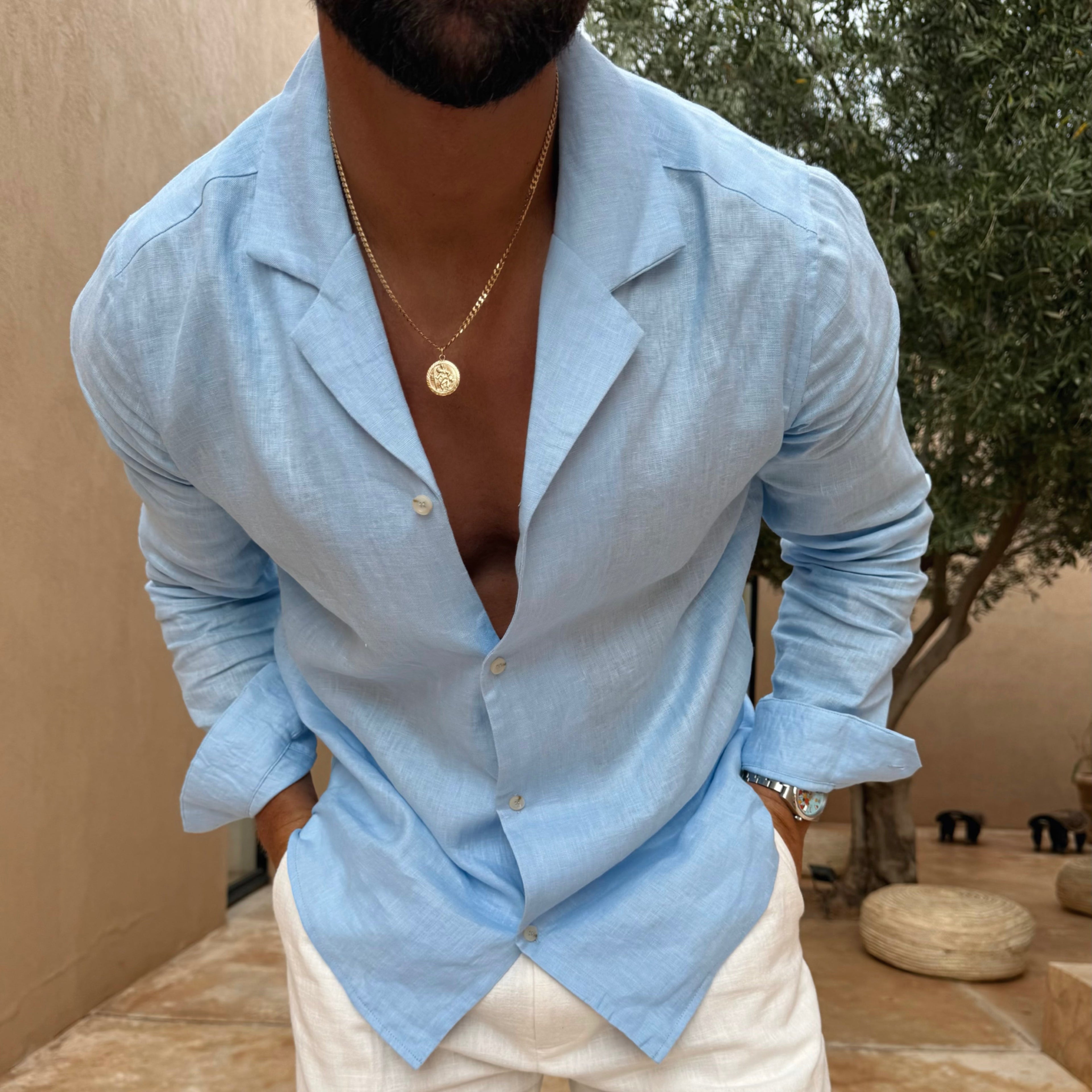 Capri Men's Linen Shirt – Belgravia Wear