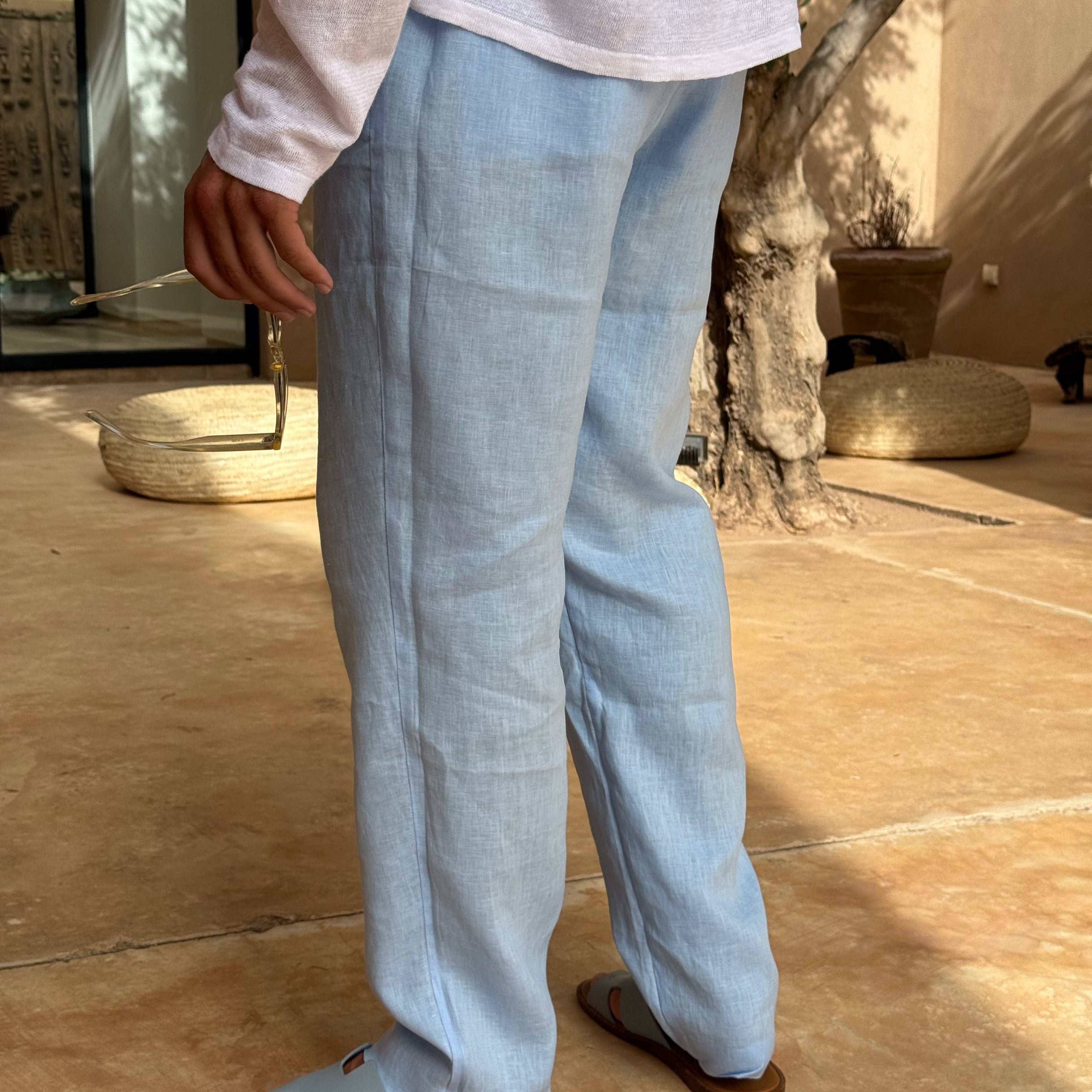 Capri Men's Linen Trousers – view 7
