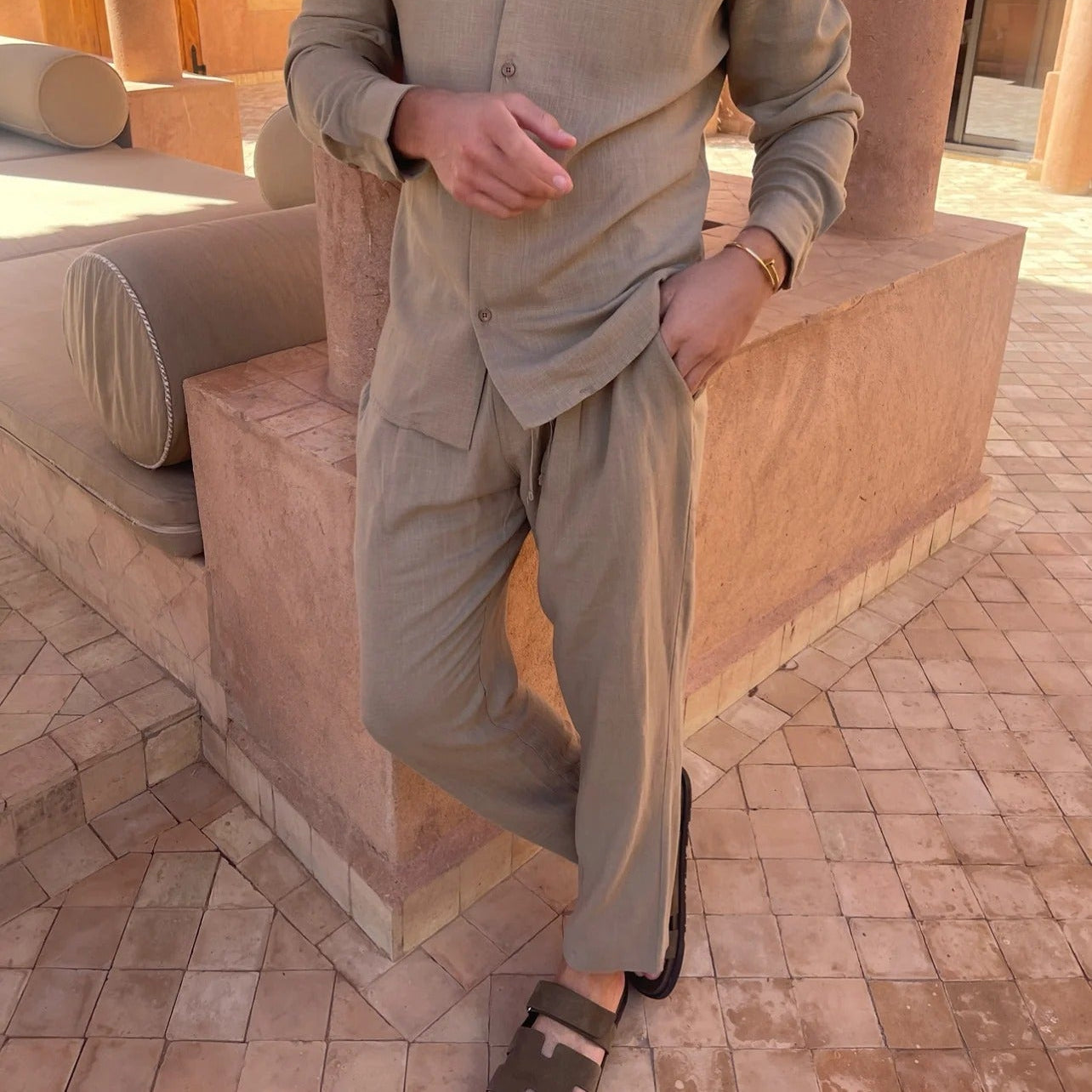 Capri Men's Linen Trousers – view 3