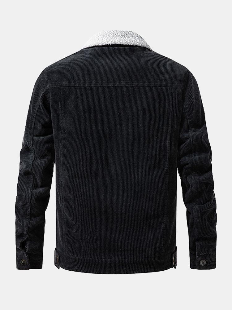 Men's Teddy-Fleece Lined Corduroy Jacket – view 4