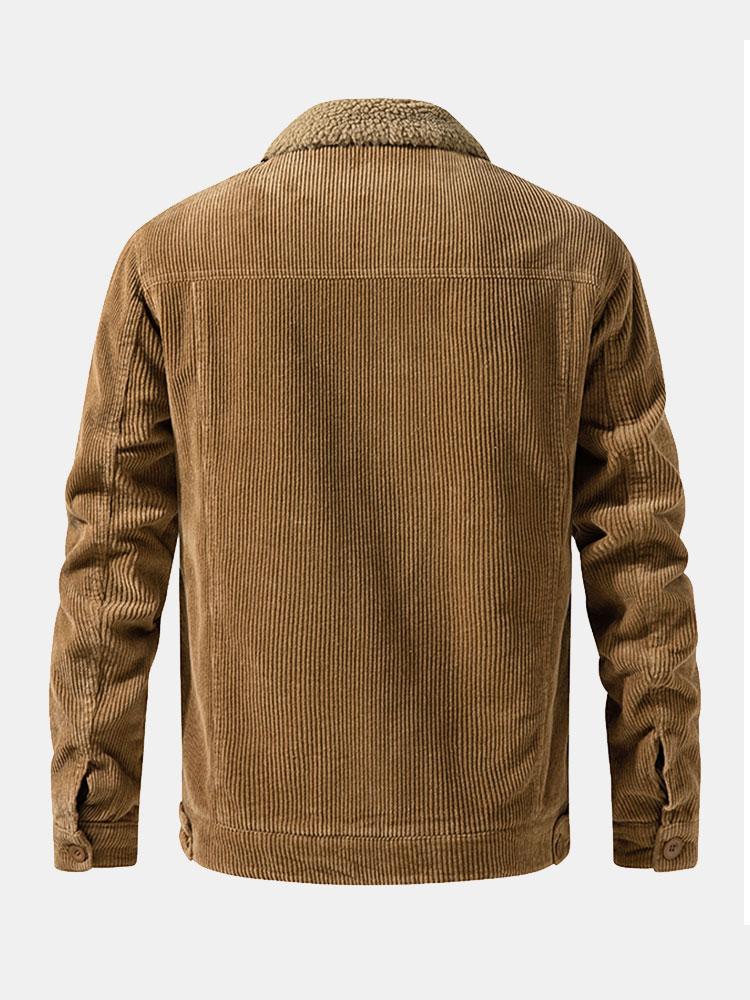 Men's Teddy-Fleece Lined Corduroy Jacket – view 8