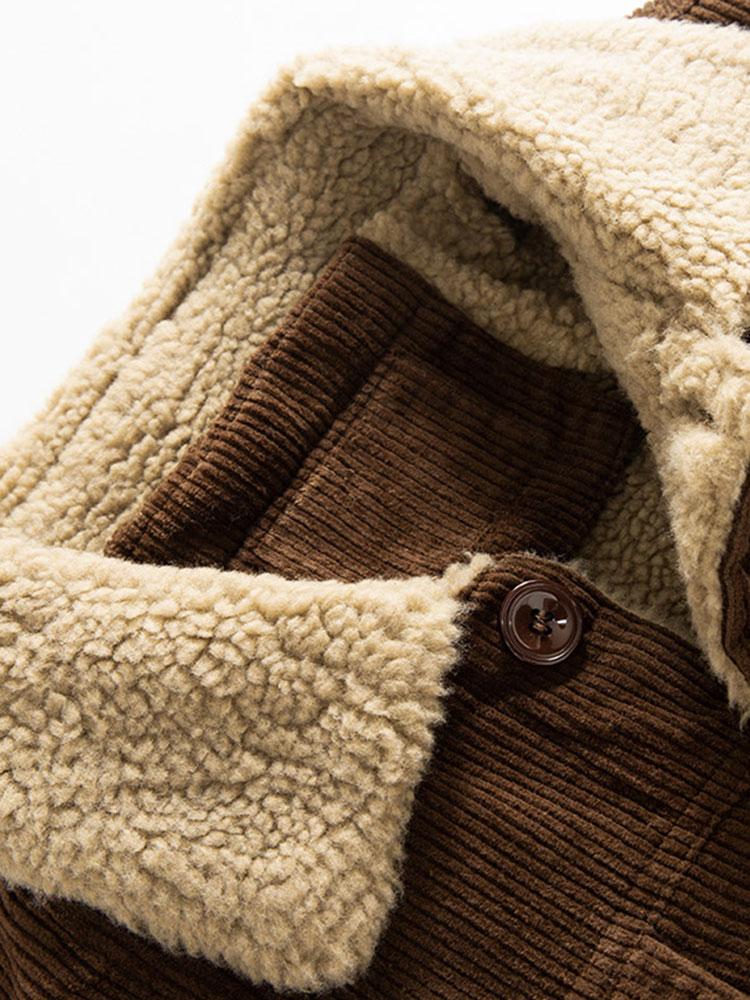 Men's Teddy-Fleece Lined Corduroy Jacket – view 9