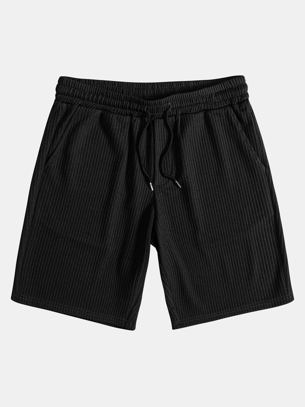 Men's Textured V-Neck Polo & Shorts Set – view 17