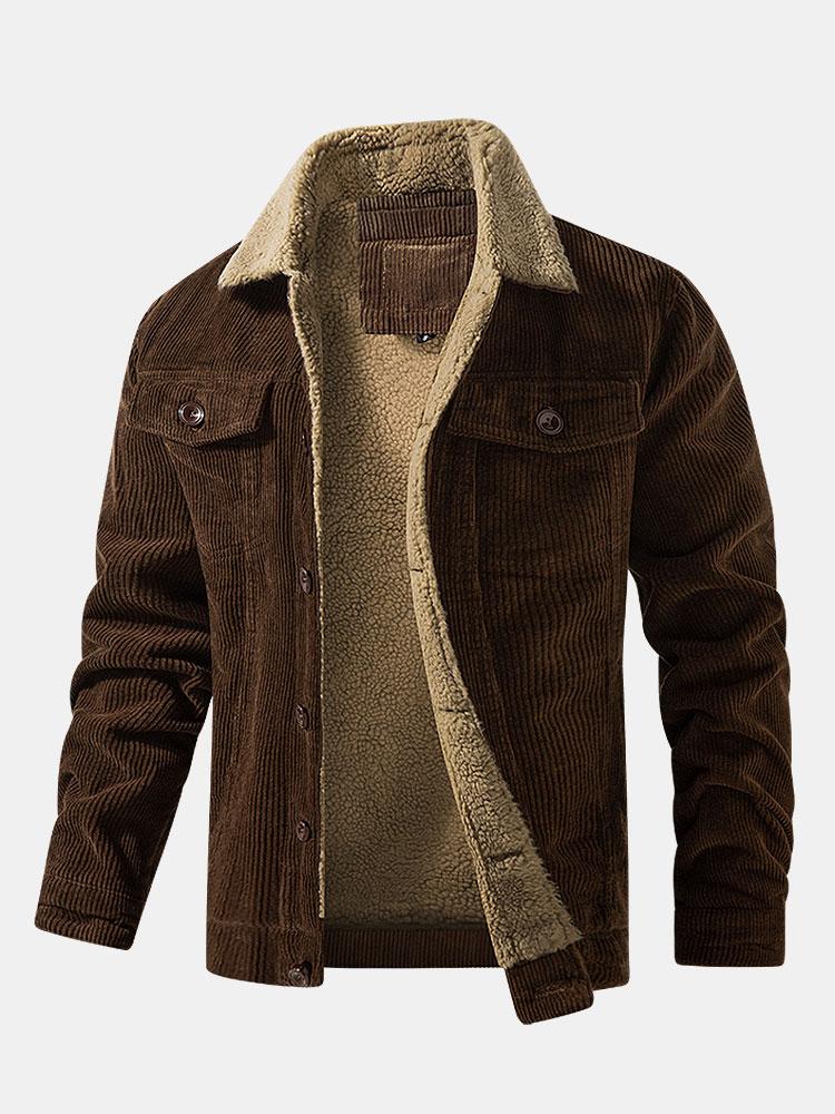Men's Teddy-Fleece Lined Corduroy Jacket – Belgravia Wear