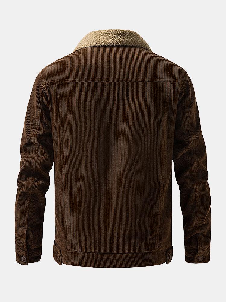 Men's Teddy-Fleece Lined Corduroy Jacket – view 2