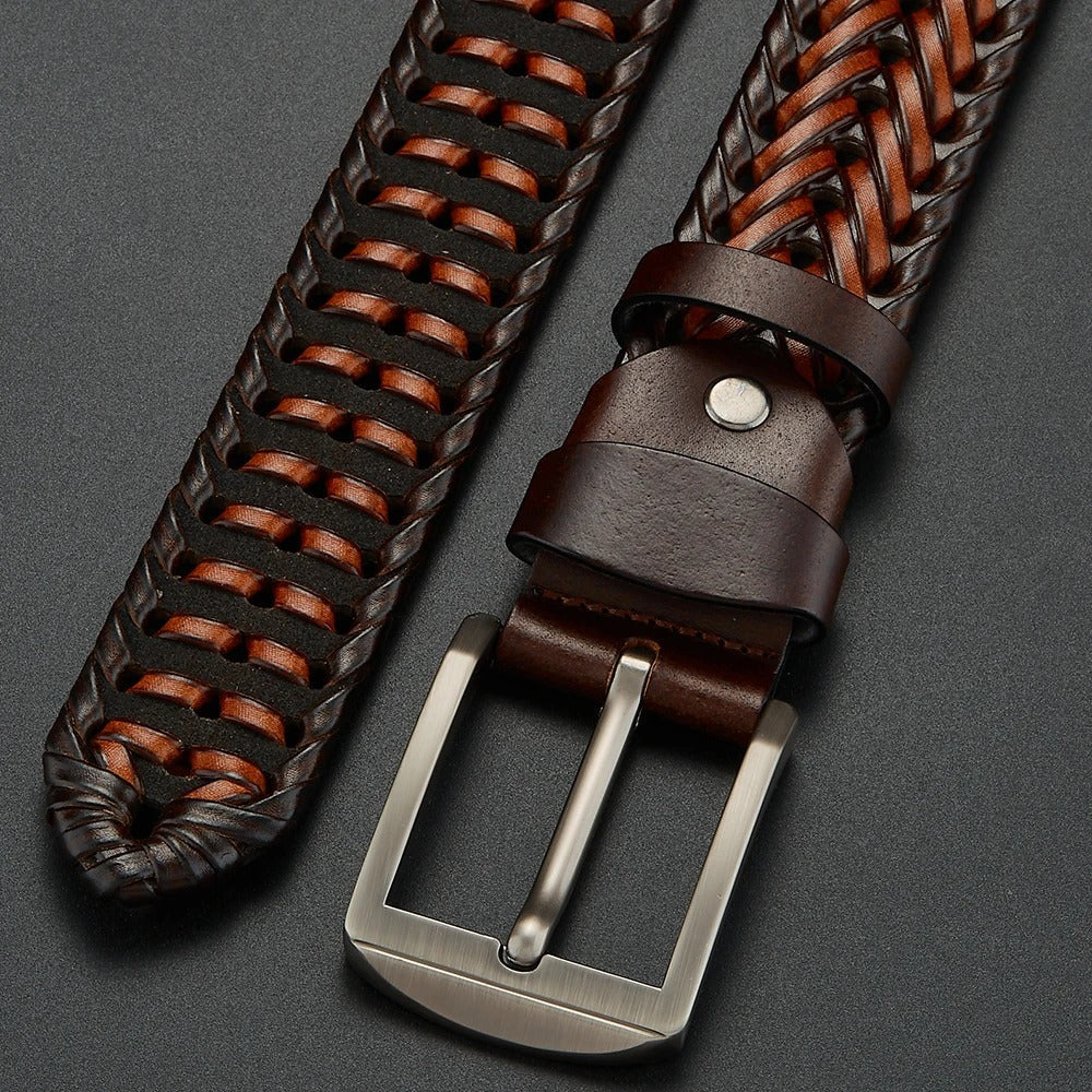 Men's Handcrafted Braided Leather Belt – view 8