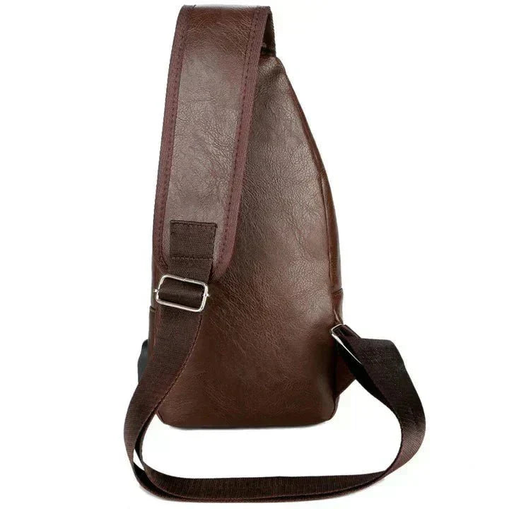 Men's Classic Leather Shoulder Bag – view 6