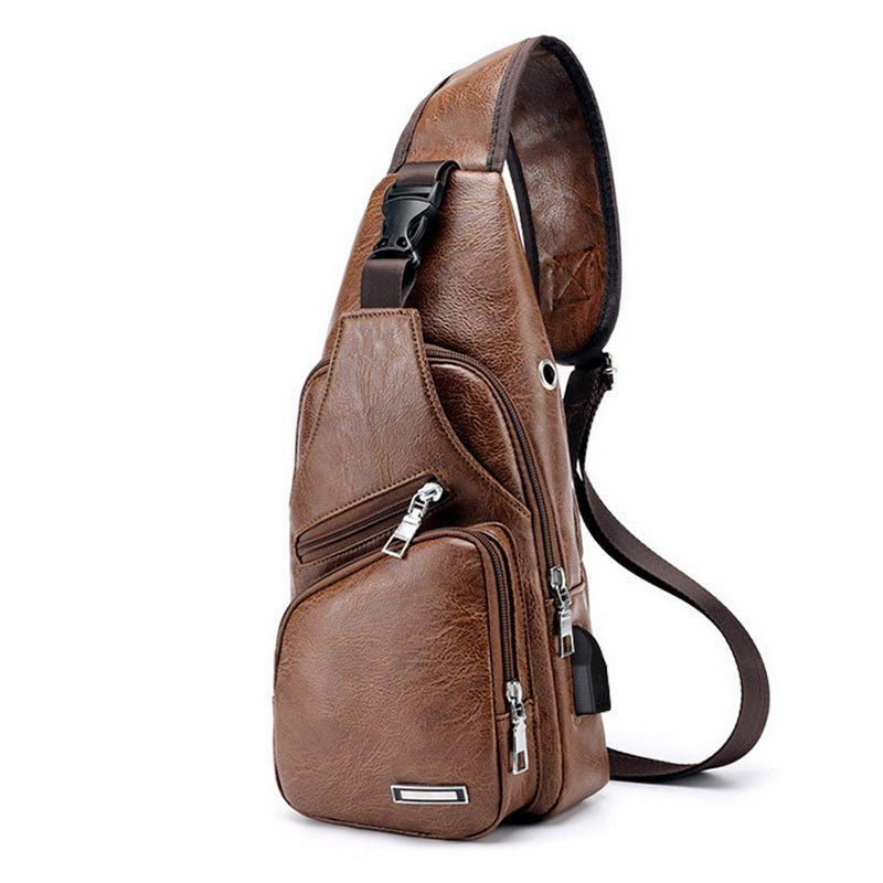 Men's Classic Leather Shoulder Bag – view 3
