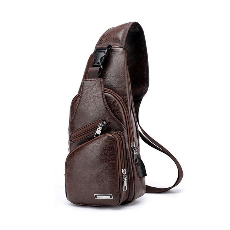 Men's Classic Leather Shoulder Bag – Belgravia Wear