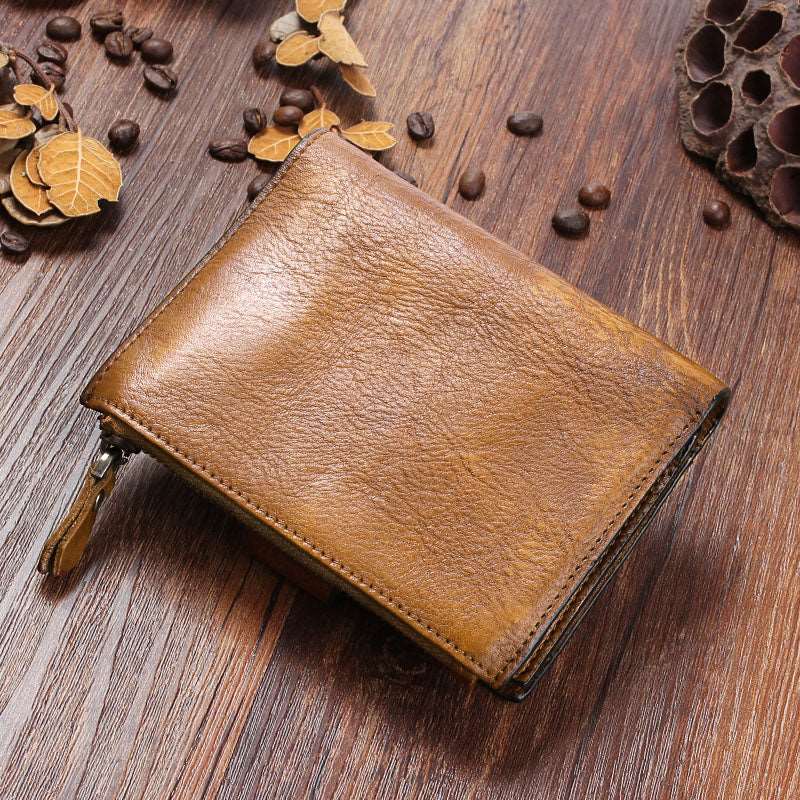 Men's Retro Cowhide Leather Wallet – view 3