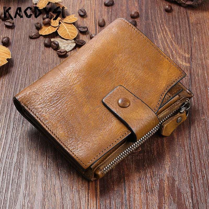 Men's Retro Cowhide Leather Wallet – view 4