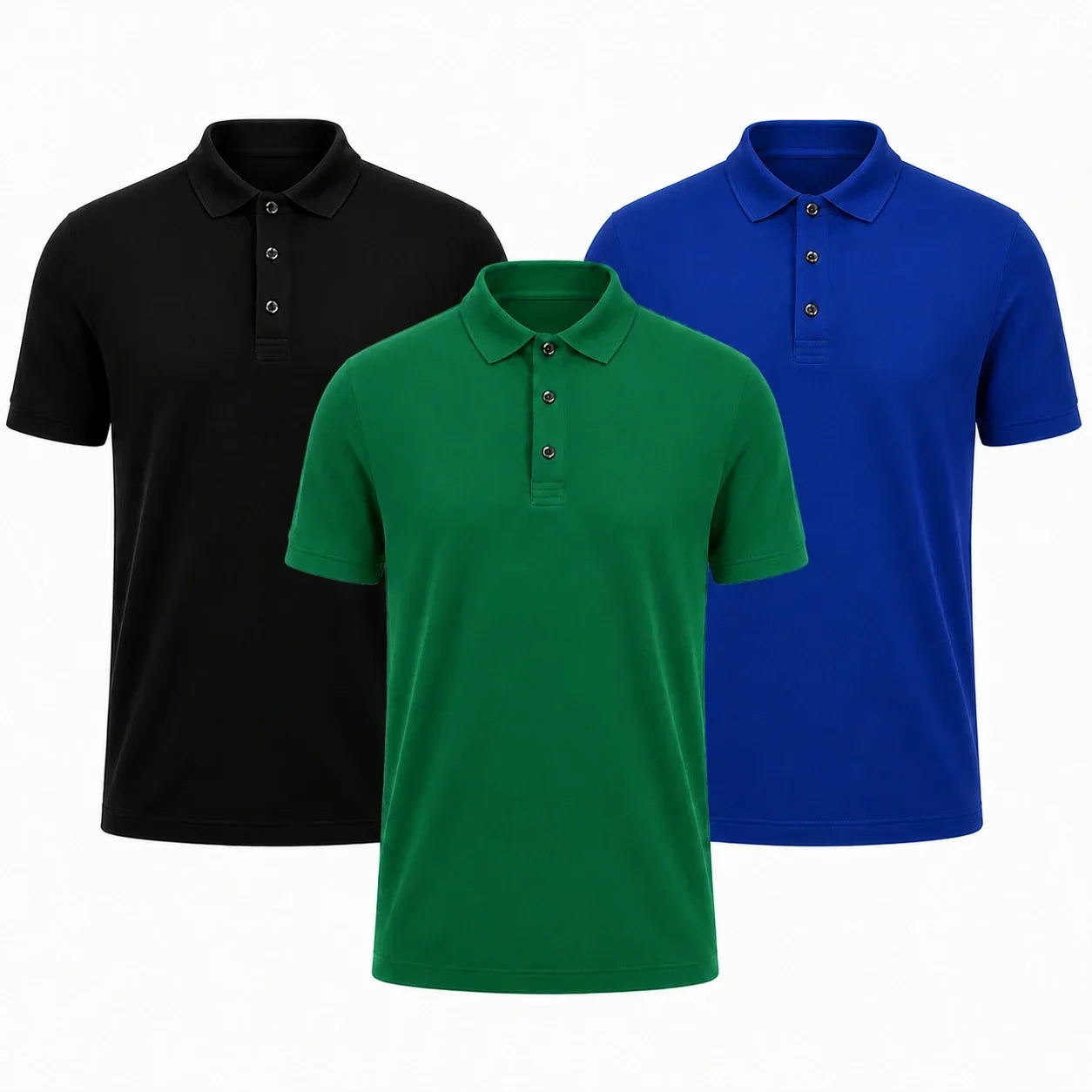 Men's Premium Polo Shirts 3-Pack – view 8