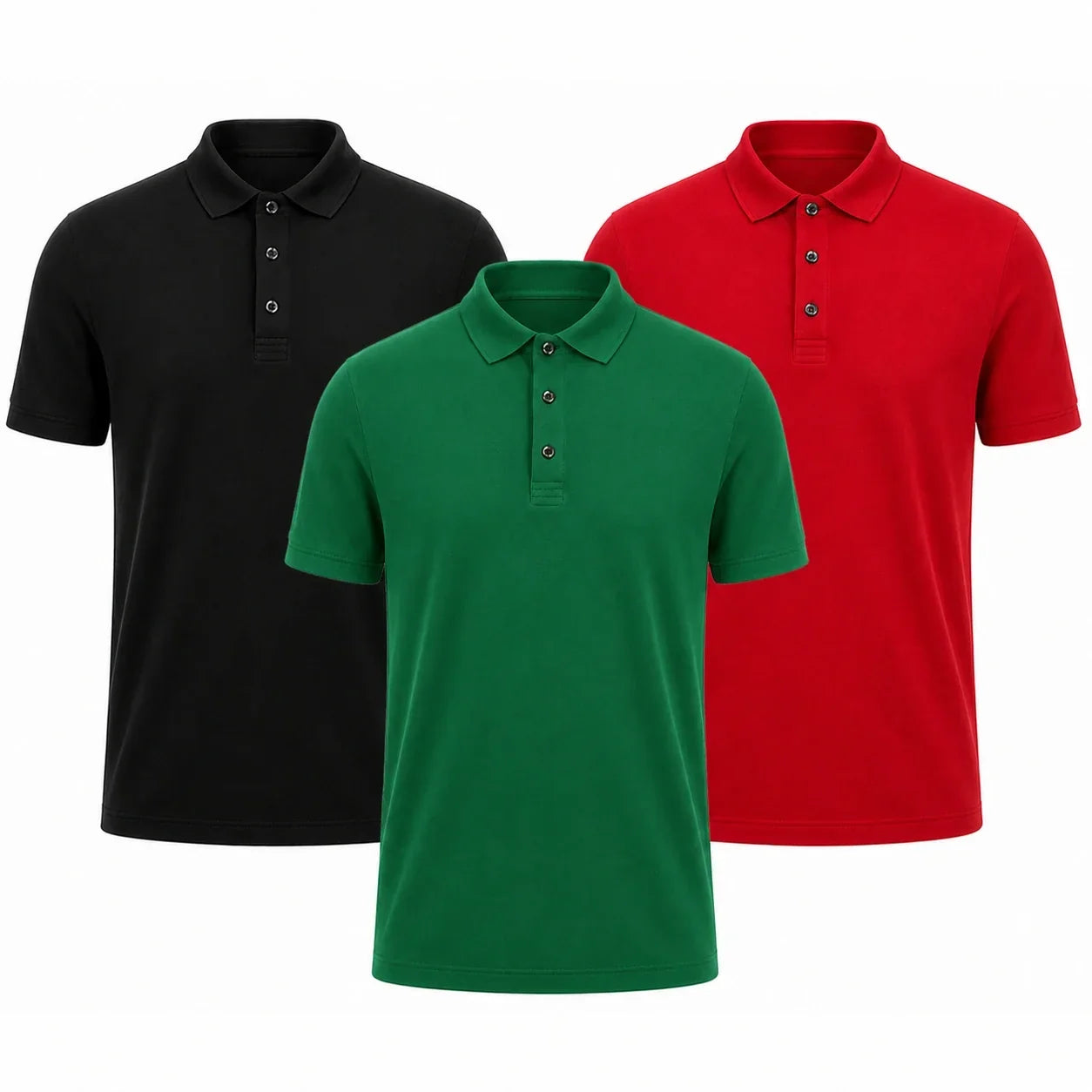 Men's Premium Polo Shirts 3-Pack – view 7