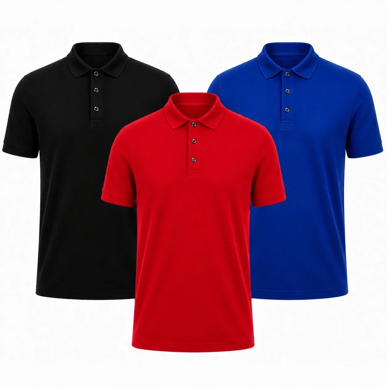 Men's Premium Polo Shirts 3-Pack – view 6