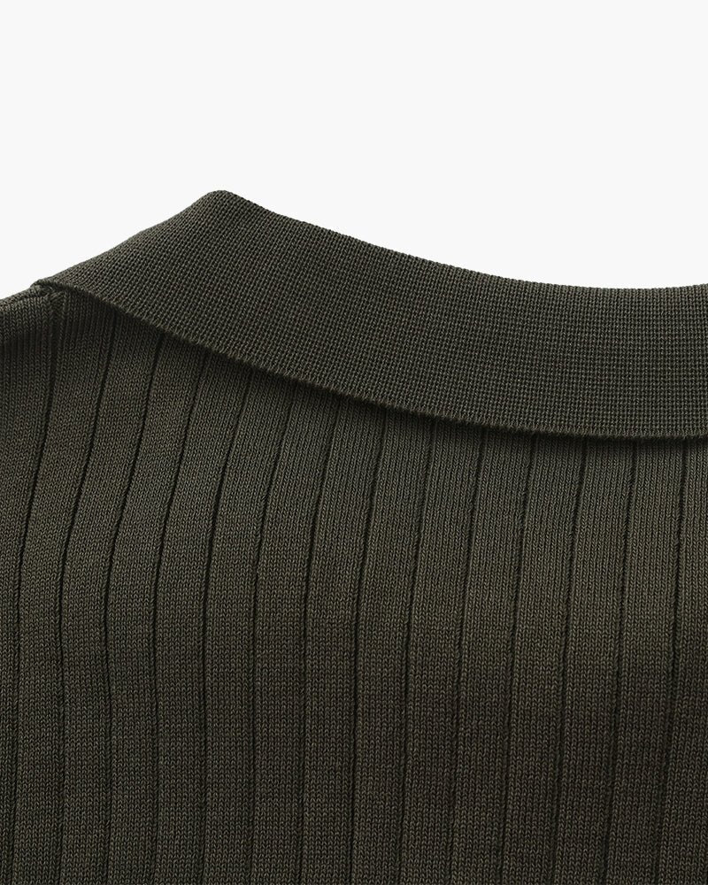 Men's Premium Ribbed Knit Polo Shirt – view 27