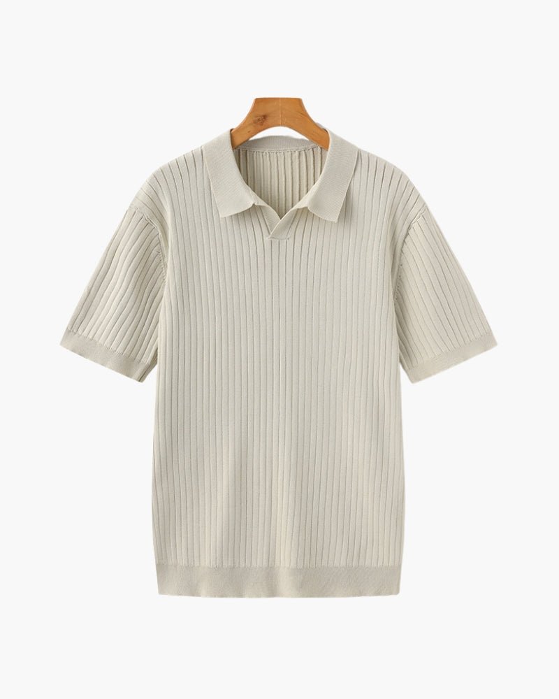 Men's Premium Ribbed Knit Polo Shirt – Belgravia Wear