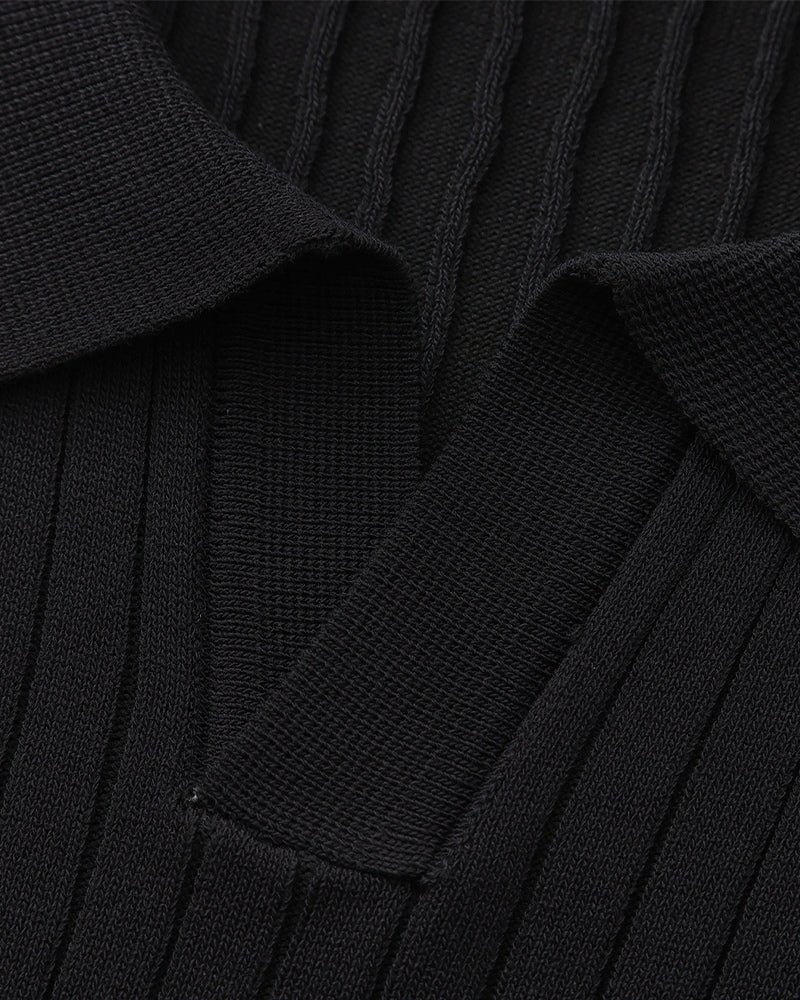 Men's Premium Ribbed Knit Polo Shirt – view 11
