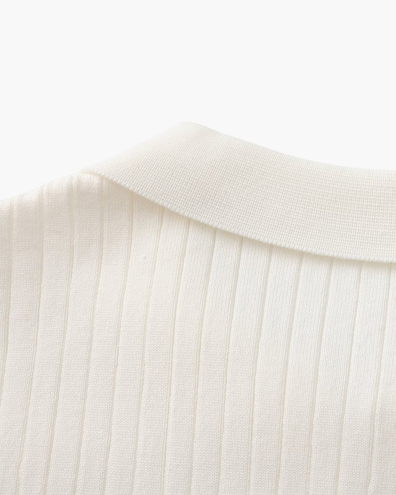 Men's Premium Ribbed Knit Polo Shirt – view 32