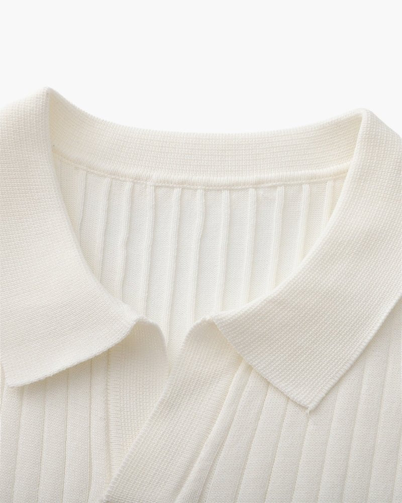 Men's Premium Ribbed Knit Polo Shirt – view 31