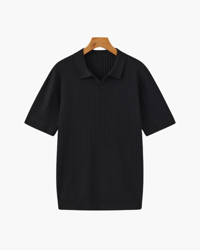 Men's Premium Ribbed Knit Polo Shirt – view 9