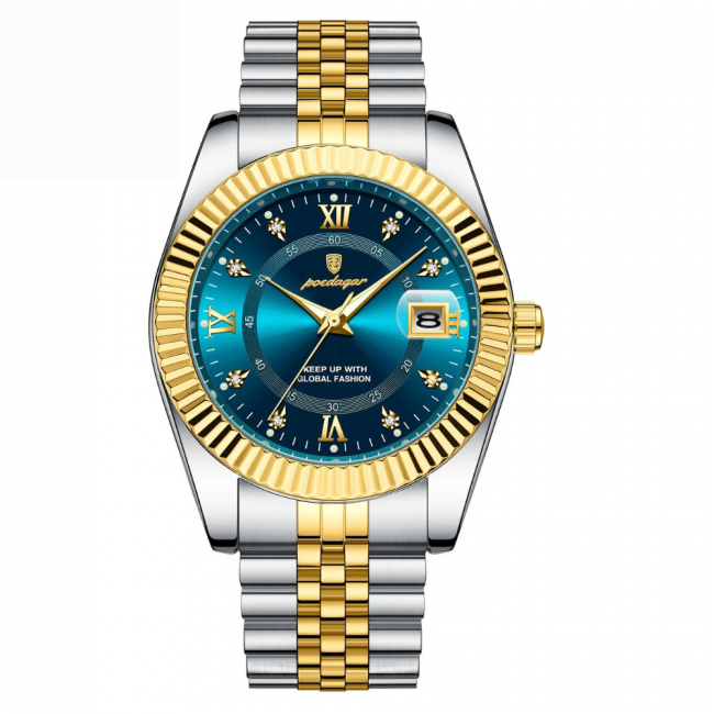 GoldenStar Men's 40mm Water-Resistant Steel Watch – Belgravia Wear