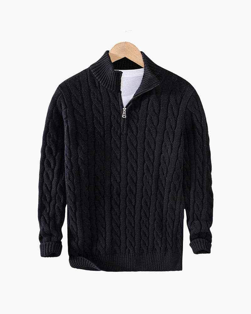 Verbier Men's Cotton Half-Zip Jumper – view 9