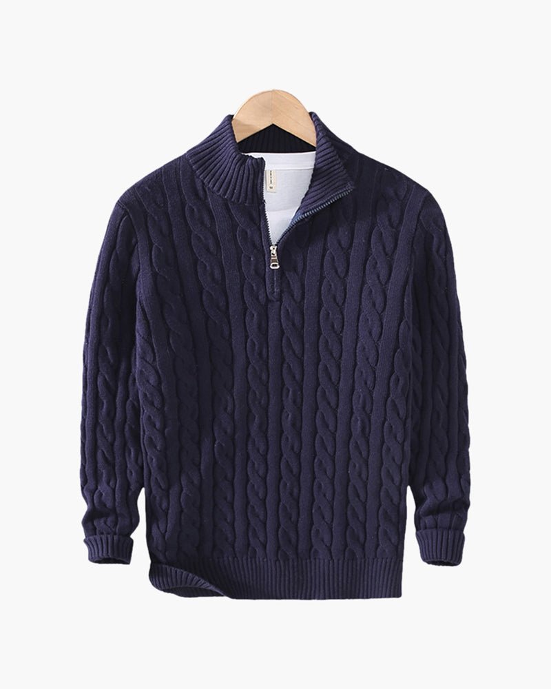Verbier Men's Cotton Half-Zip Jumper – view 6