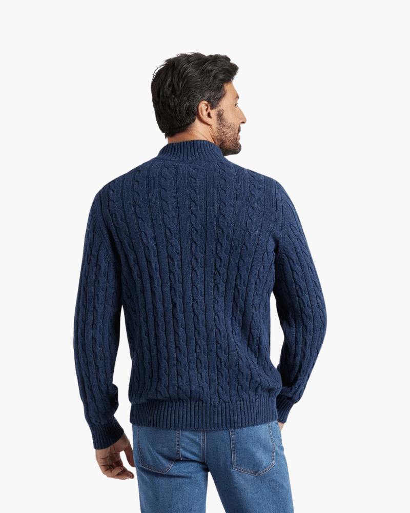 Verbier Men's Cotton Half-Zip Jumper – view 8