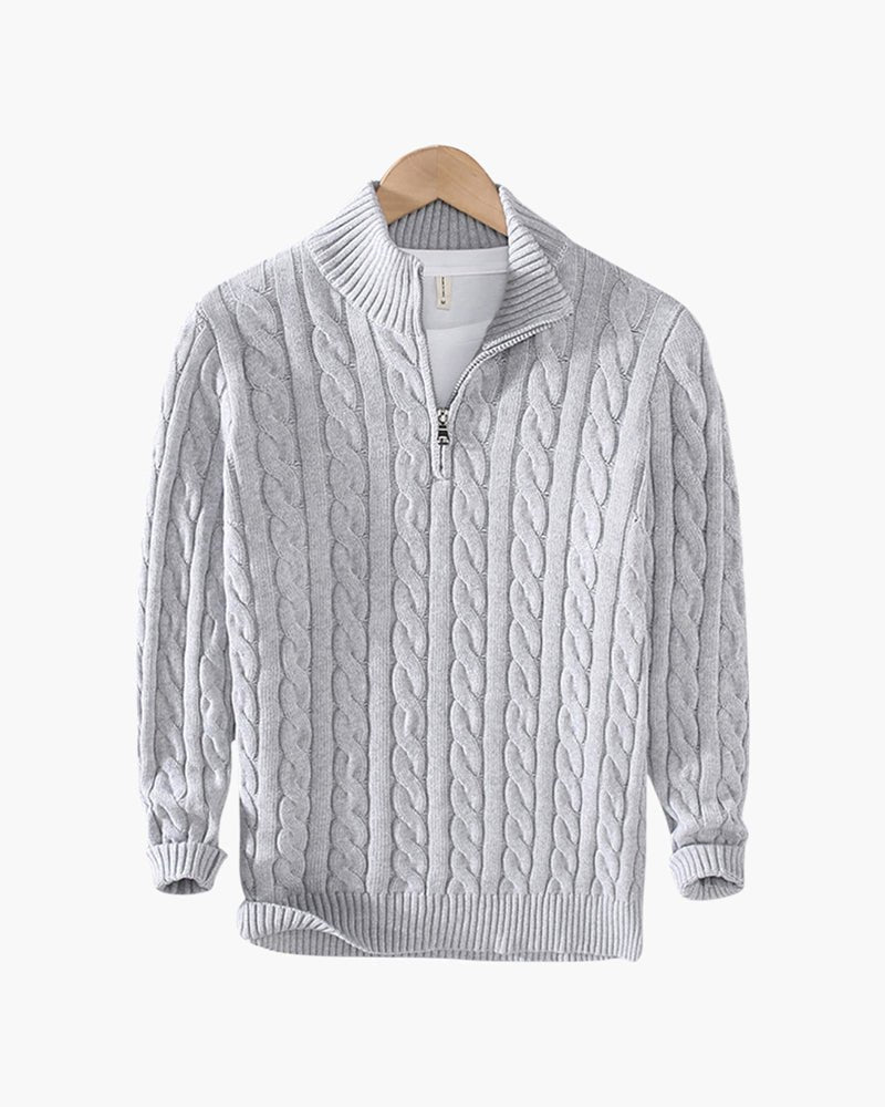 Verbier Men's Cotton Half-Zip Jumper – Belgravia Wear