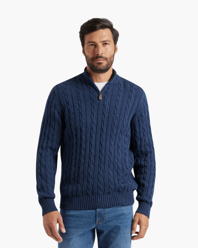 Verbier Men's Cotton Half-Zip Jumper – view 7