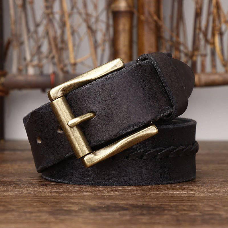 Raj Men's Braided-Strap Leather Belt – Belgravia Wear